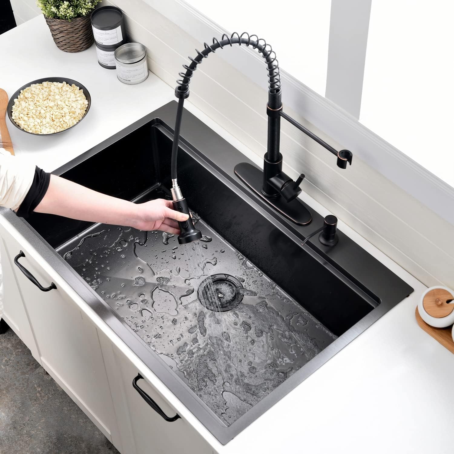 Stainless Steel Sink, Black